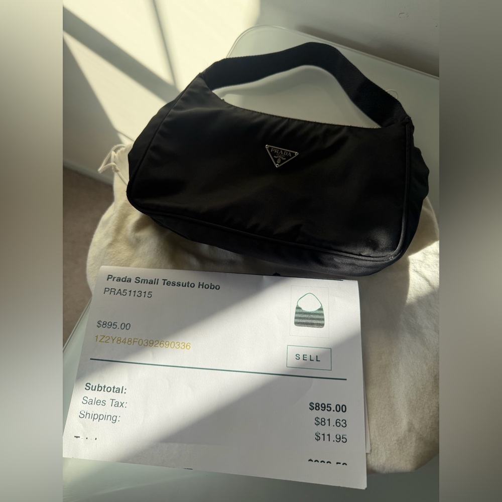 Prada Black re edition Tessuto Hobo Shoulder Bag - Picture 7 of 7